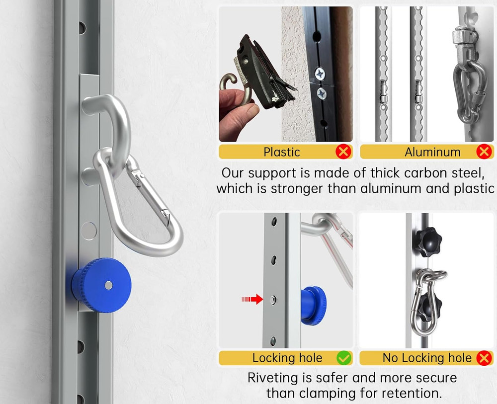 Wall-Mounted Anchor Fitness System - Adjustable, Multi-Functional, Space Saving