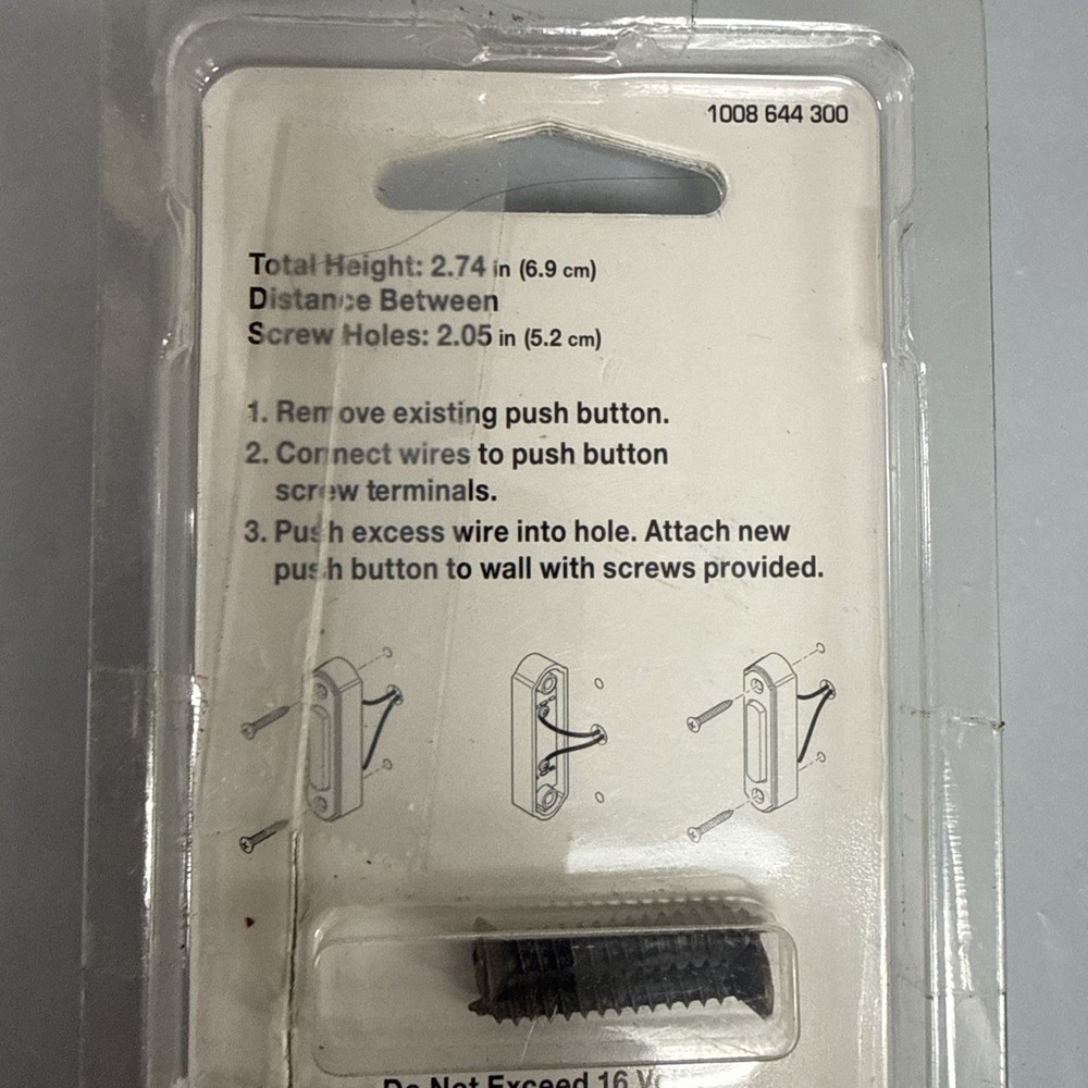 Defiant Wired LED Illuminated Doorbell Push Button, Mediterranean Bronze