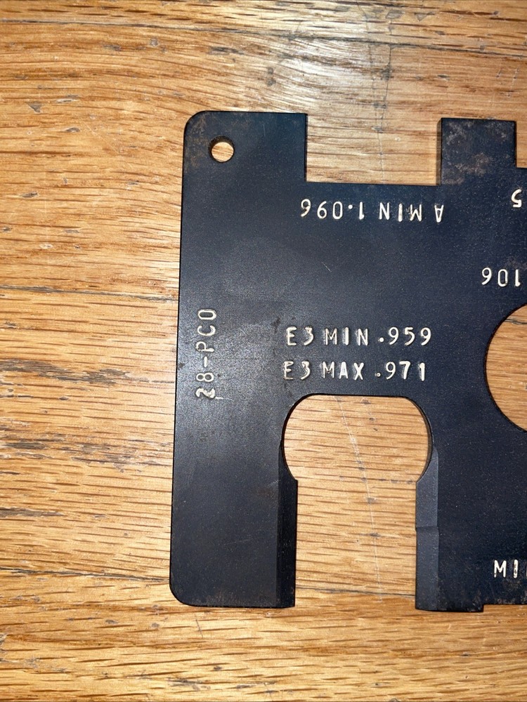 Combination Finish Gauge Chart 28-PCO B-2178