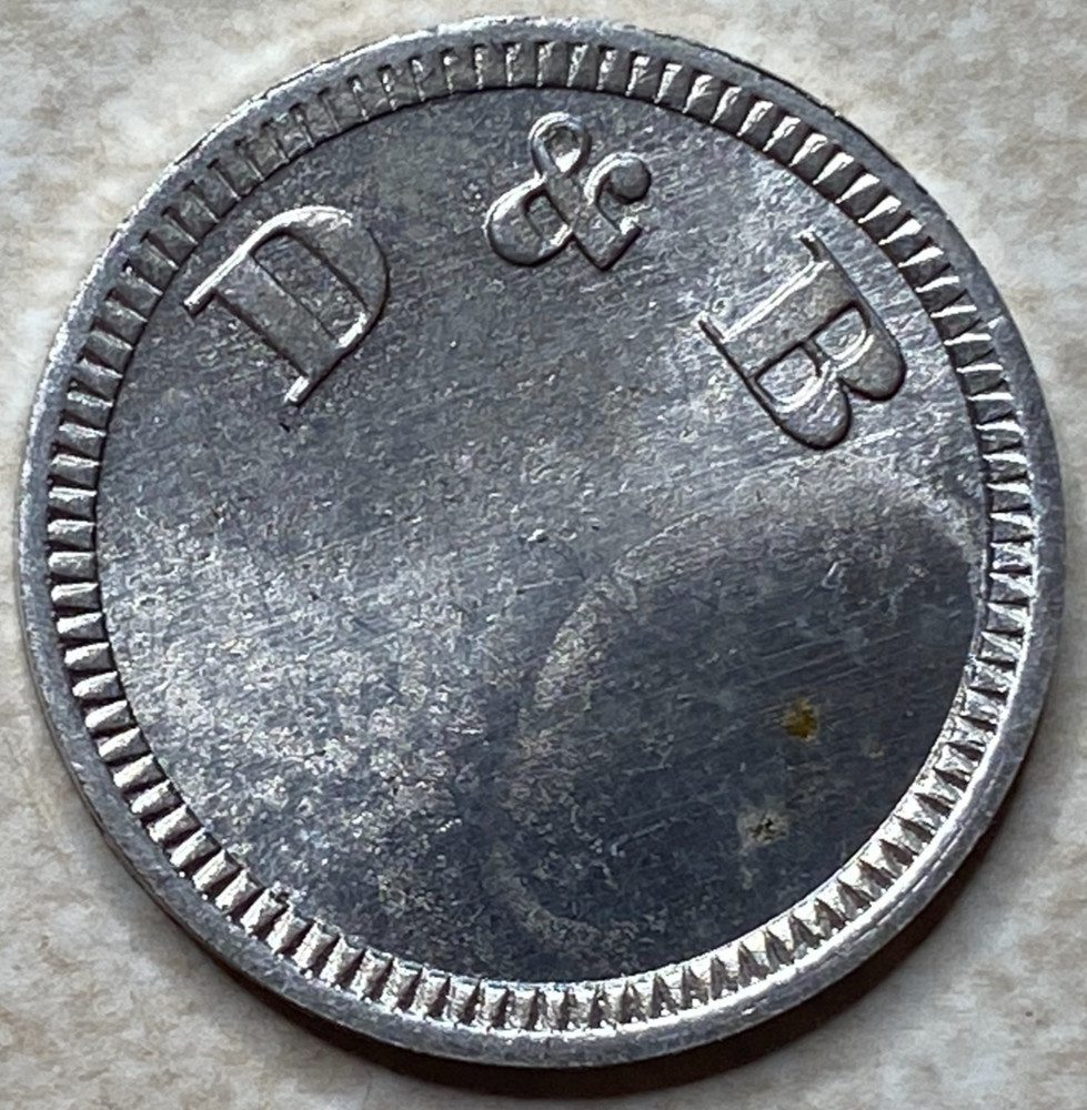 D & B Unknown Anillo Restrike Arcade Token T9009