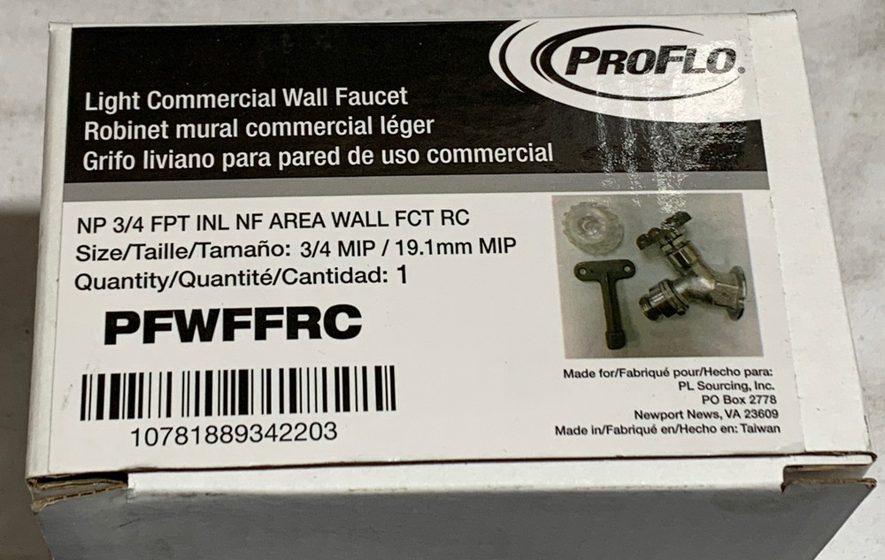 Proflo Wall Faucet PFWFFRC