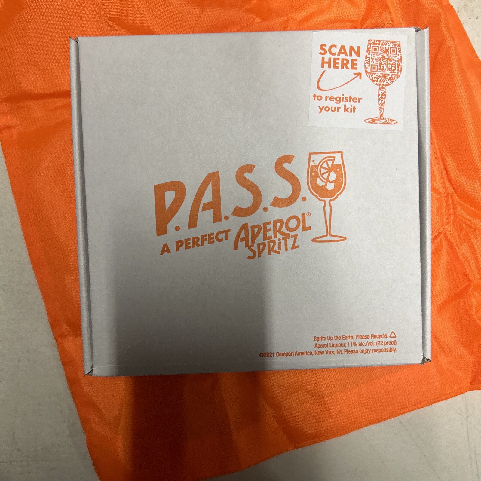 Aperol Spritz Pass Collection Bag Pin Stopper Alcohol