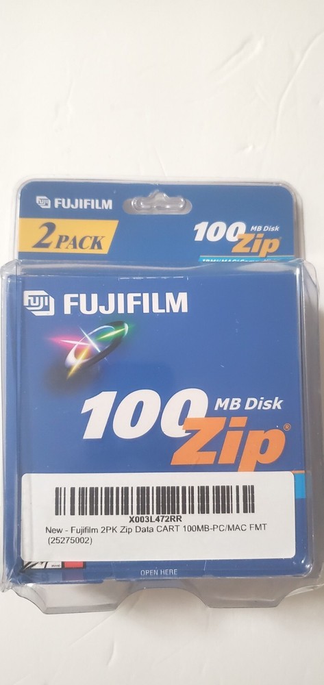 FUJIFILM 100 MB DISK 100 ZIP  IBM/MAC COMPATIBLE 2 PACK