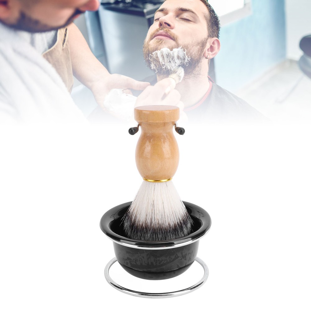 Stylish Shaving Brush Set Efficient Lathering For Men