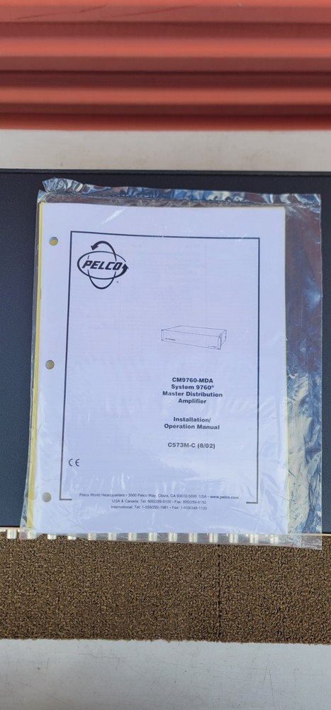 Pelco CM9760-MDA Master Distribution Amplifier