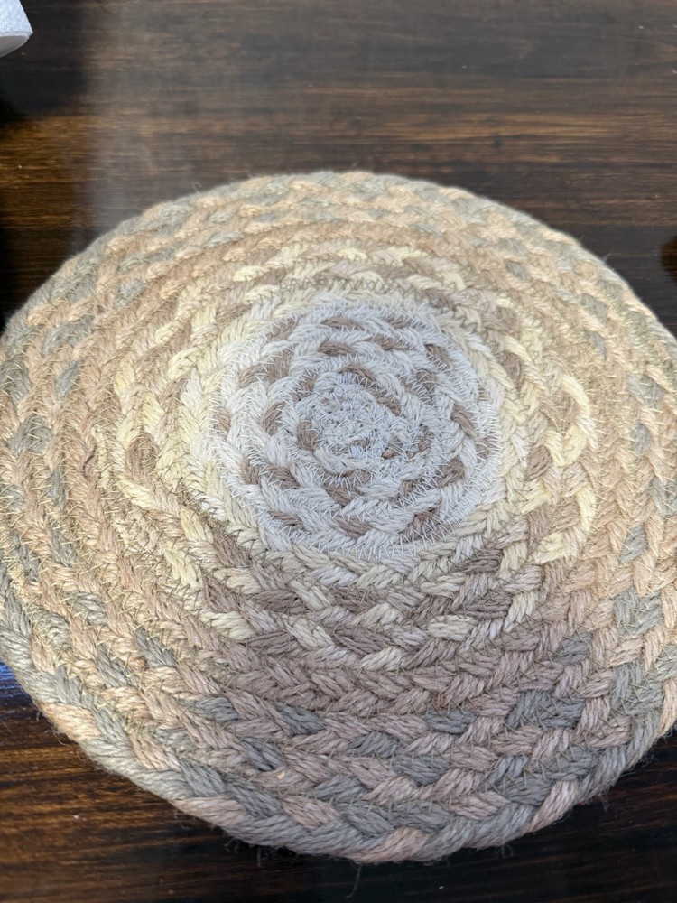 Primitive Braided Kitchen Trivet 10 Inches