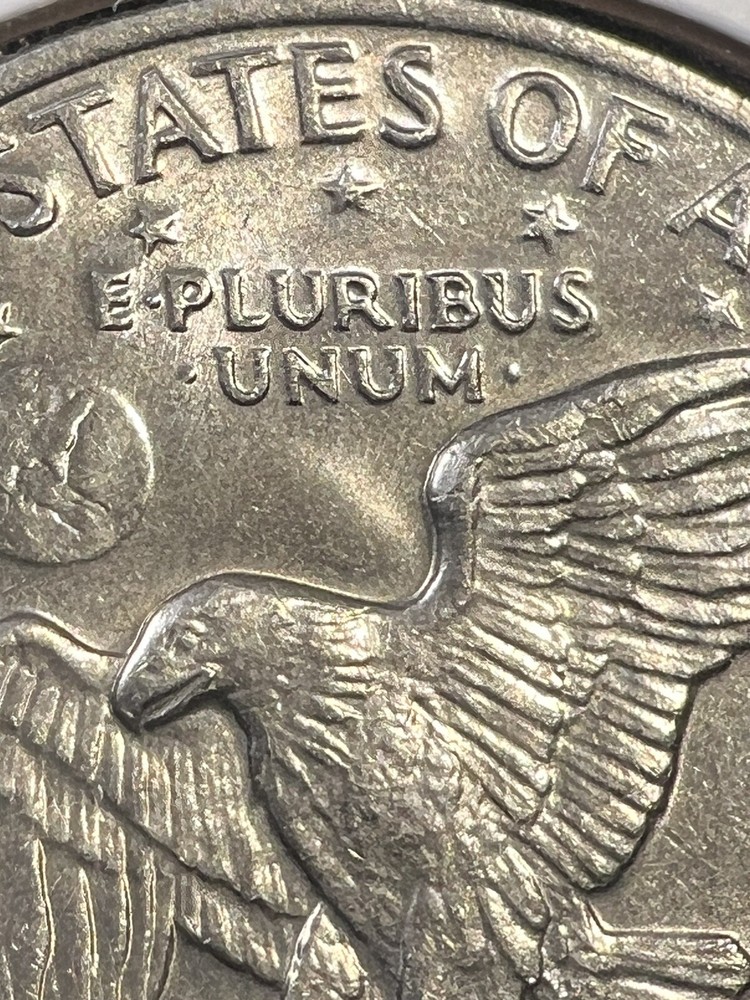 1972 P Type 2 Eisenhower Ike Dollar Raw Uncirculated