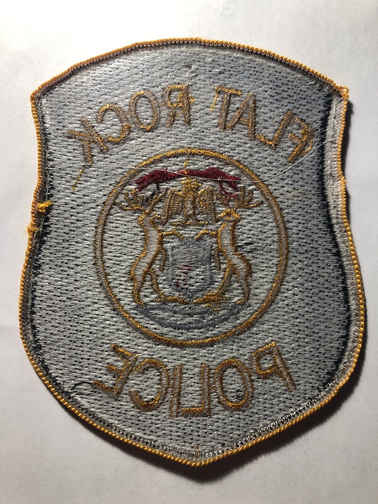 Flat Rock Michigan Police Patch ~ Obsolete