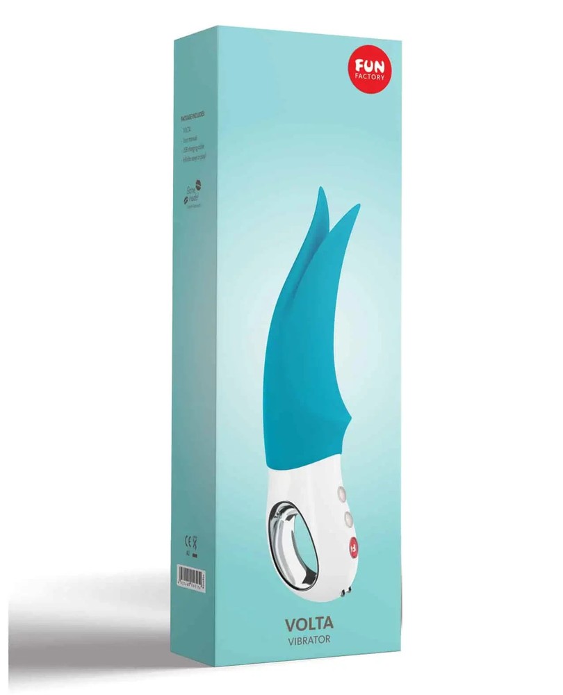 Volta Silicone Vibrator - Petrol Blue