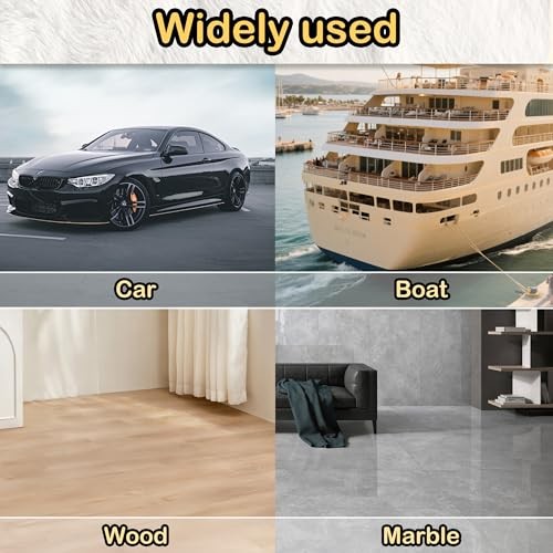 Wool Buffing Pads 6 Inch, 2 Pack Wool Buffing Pads with Hook & Loop Backing