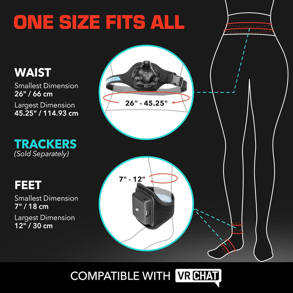 Trackstrap plus Vive Ultimate Tracker Straps – Compatible for Vive Tracker 2.0,