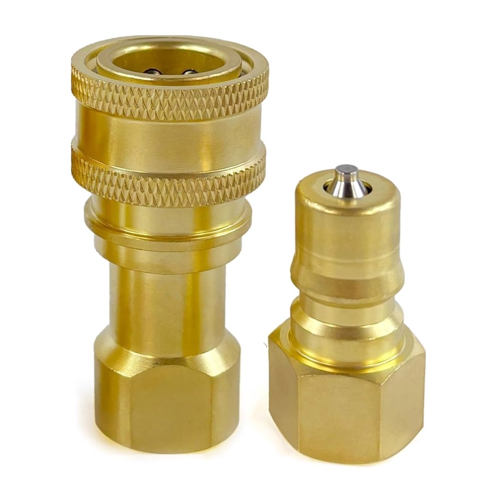 1Pack 1/4" Quick Disconnect Coupler Valve for Carpet Extractor Surface Cleaner