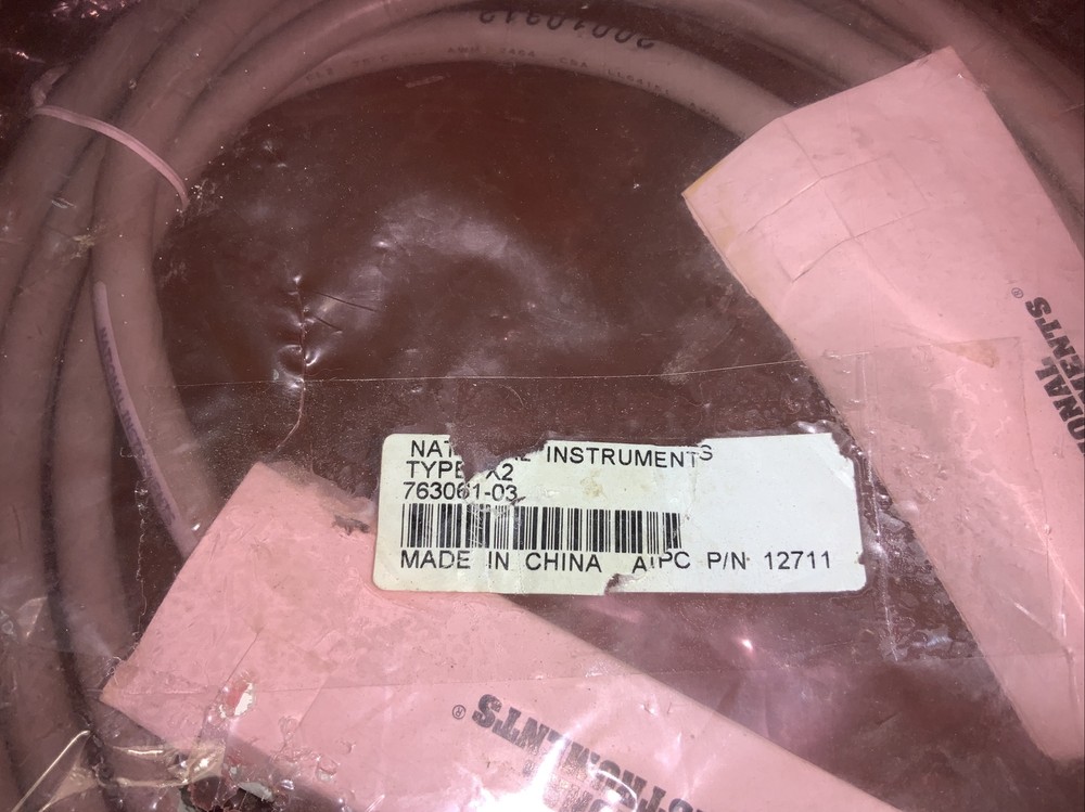 National Instruments Type X2 763061-03 Cable Double-Shielded, Shielded Plug