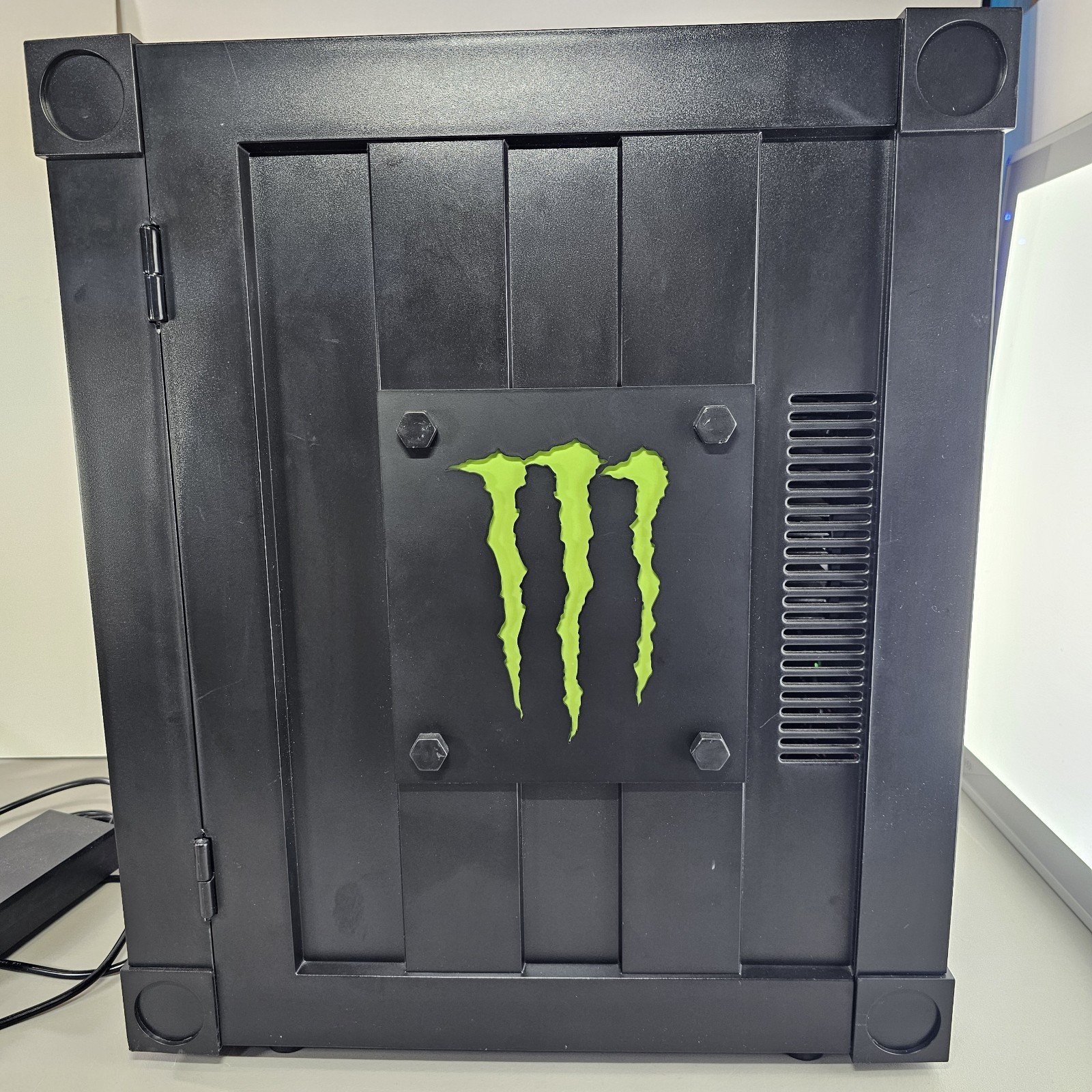 Monster Energy Mini Fridge Desktop Storage Countertop Display 19 x 16 x 12