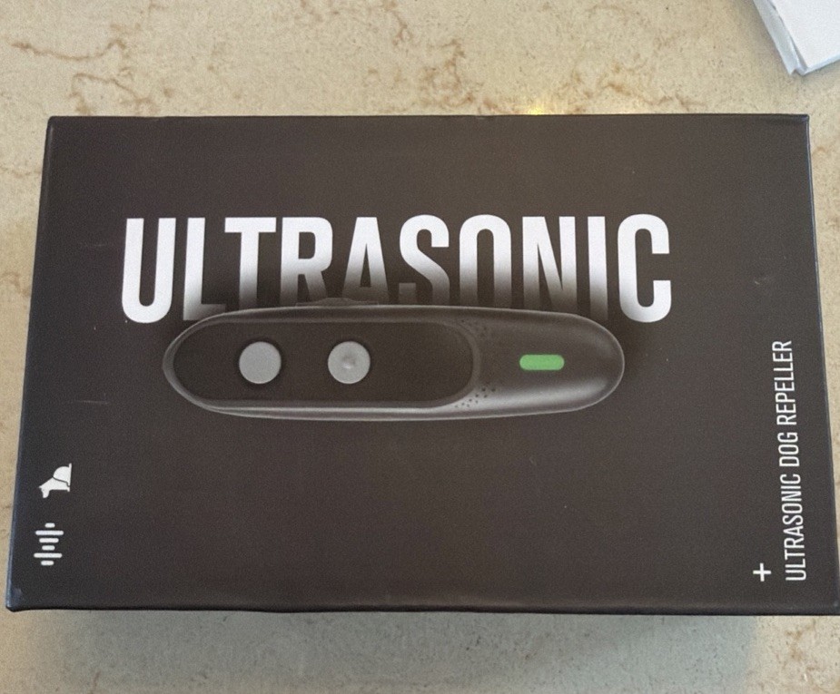 Ultrasonic Dog Repeller Bark Trainer Attack Protection Unopened