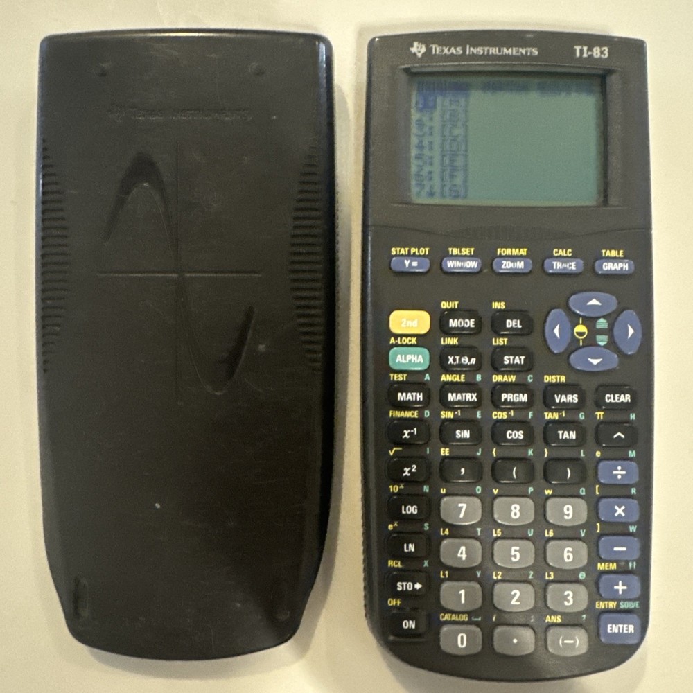 Texas Instruments TI-83 Graphing Calculator with Cover