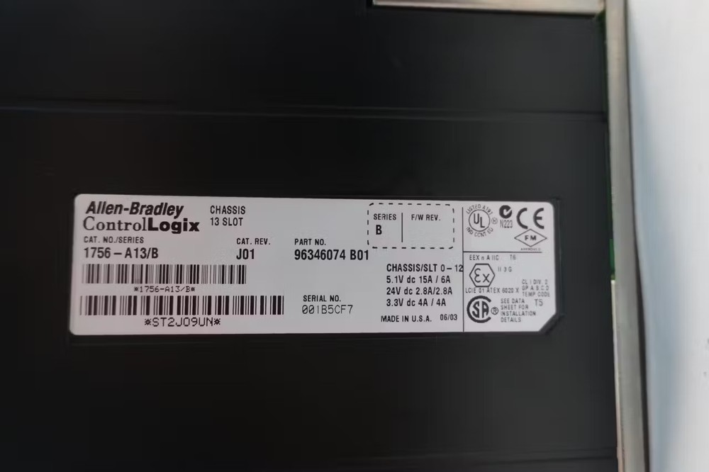 Allen Bradley 1756-A13 Chassis Module Ser B