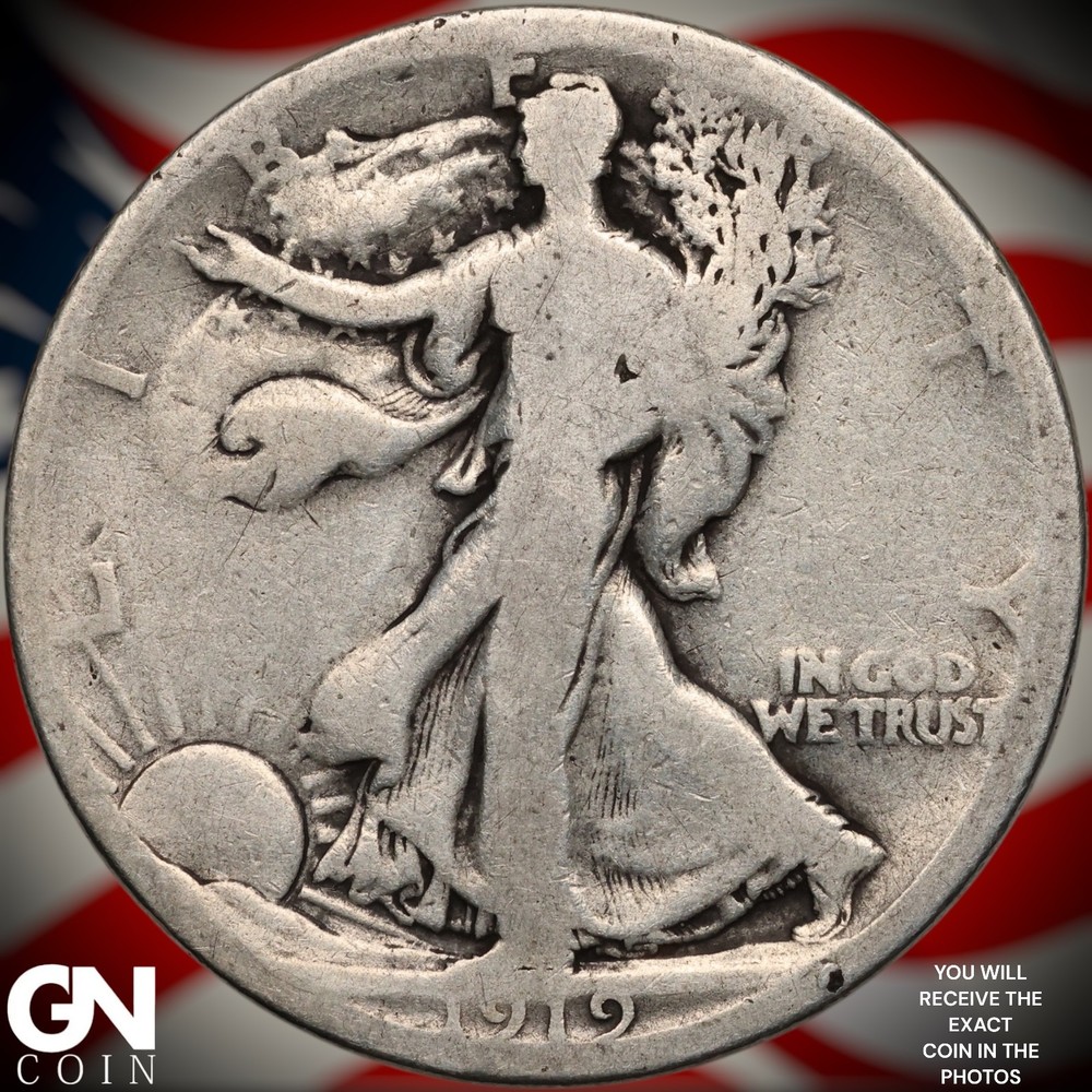 1919 D Walking Liberty Half Dollar B1773