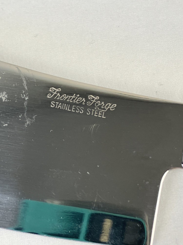 MCM Vintage Frontier Forge CHEESE IT! Cheese Serving Set Stainless Steel