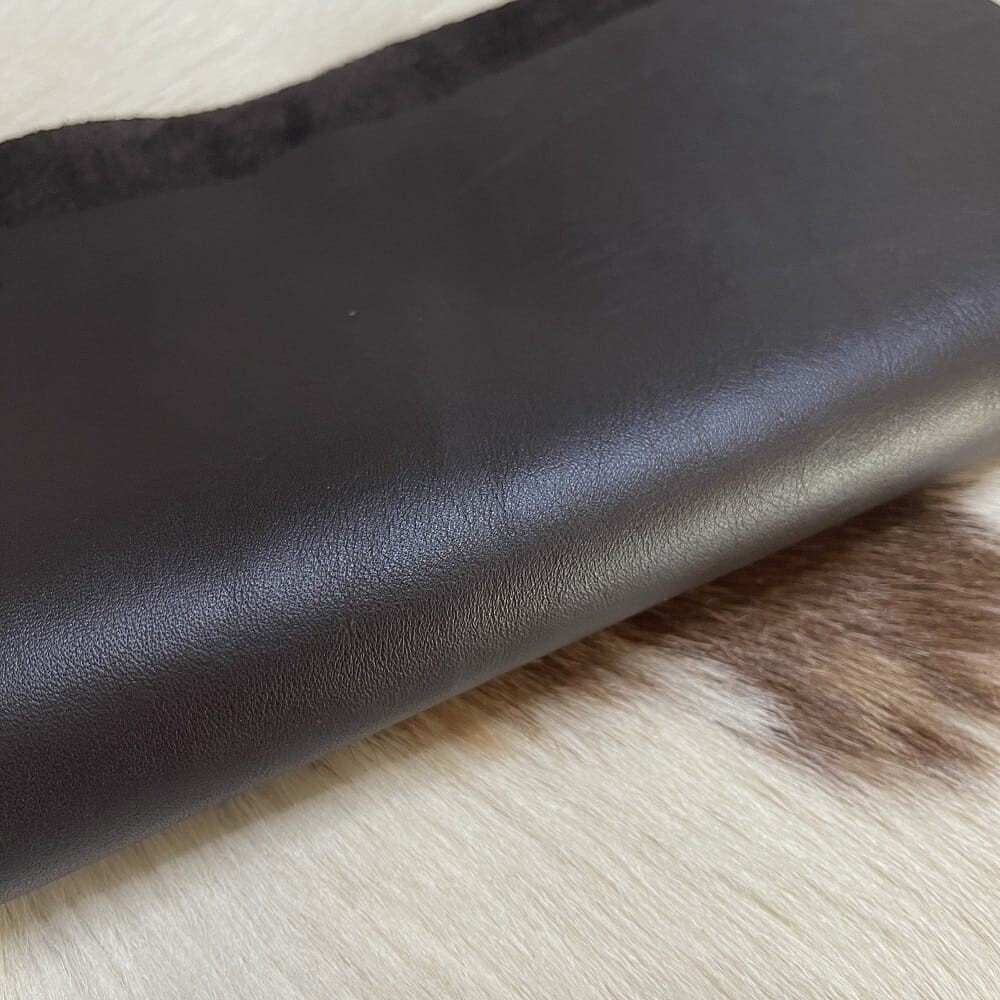 Avetco Cow Leather 2–3 SF – Java Brown Full Grain Rough Cut Cowhide Panel