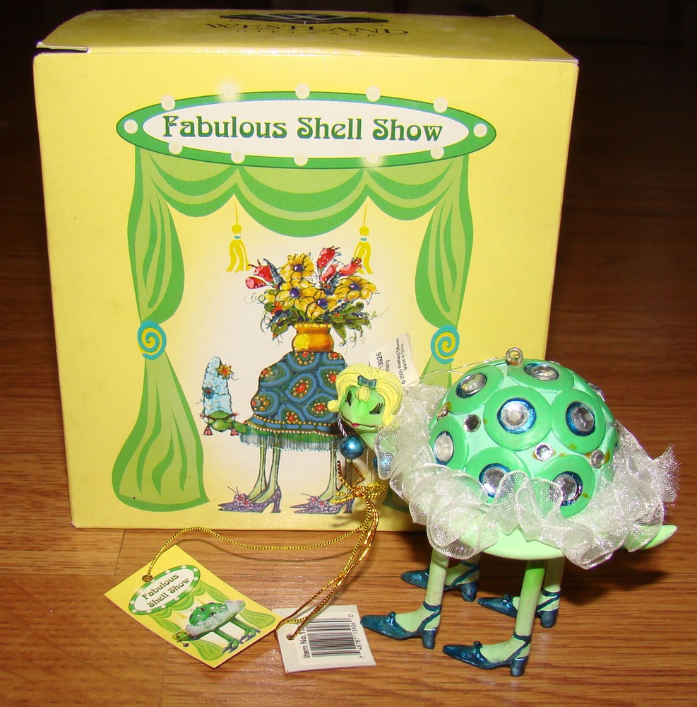 Fabulous Shell Show TIFFANY Turtle (13926) Hanging Figurine