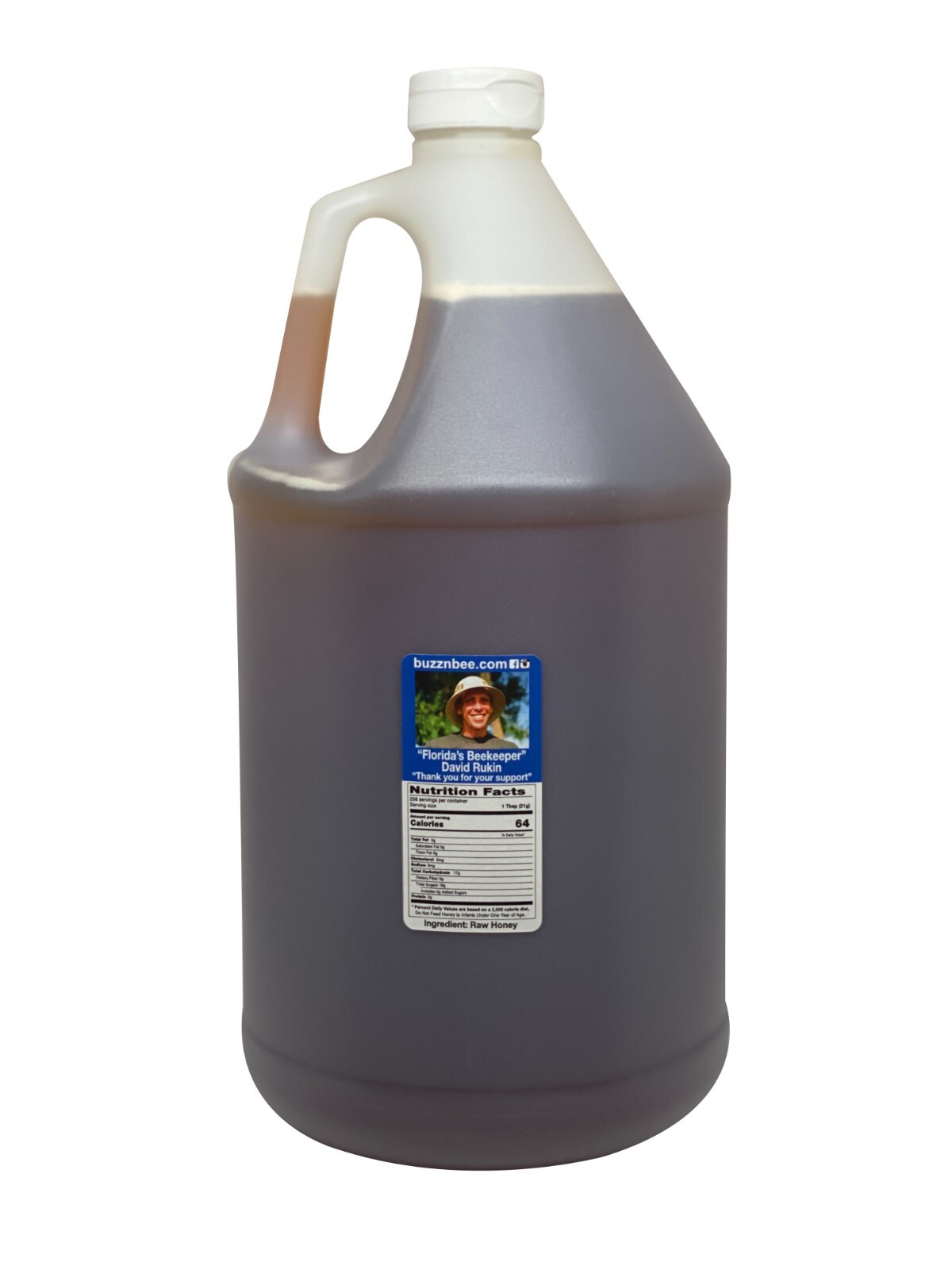 Sweet Squeeze Raw Honey - Orange Blossom - Unfiltered- Gallon (12 Pounds)