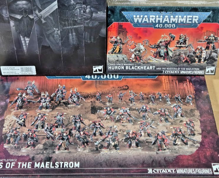⚔️1-CLK WARHAMMER 40K - HURON BLACKHEART + RED CORSAIRS BATTLEFORCE + PREDATOR⚔️