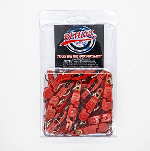 Pro Snap Weights for trolling - Red Clip Red- 25 Clips per pack