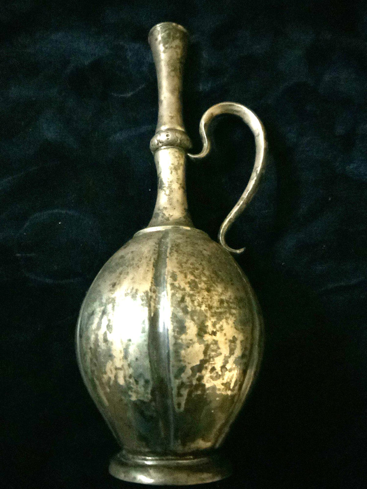 Antique 1854 elegant Russian Silver 84 Pitcher, Jug