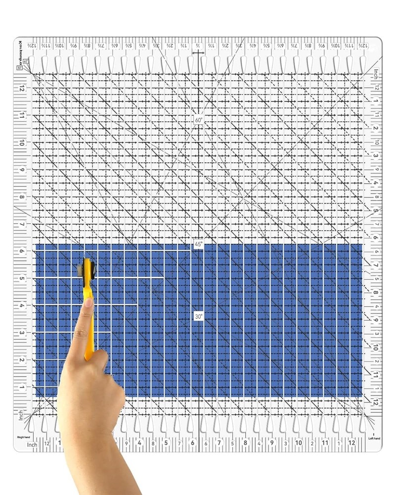 Multi-Angle Quilting Ruler - 45/60 Degrees