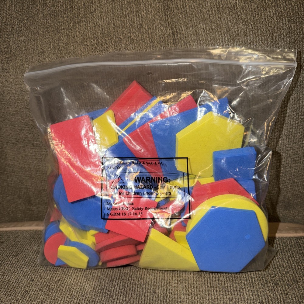 Attribute Blocks 60 piece set MAC009 new