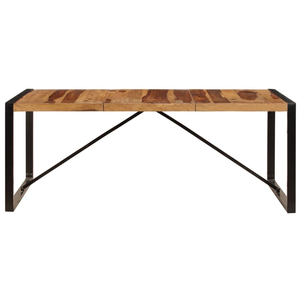 Dining Table Kitchen Table Dining Room Dinner Table Solid Acacia Wood vidaXL