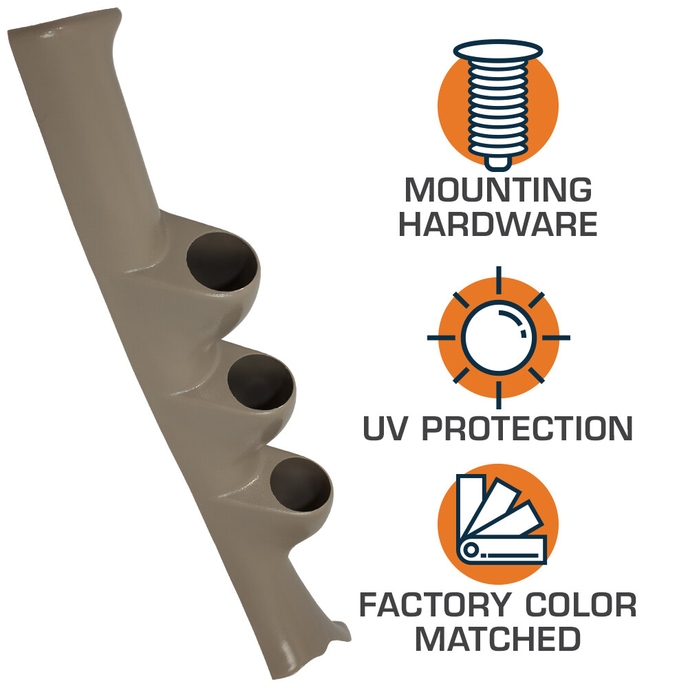 GlowShift Neutral Triple Gauge 52mm Pillar Pod for 2000-2005 Dodge Neon SRT-4