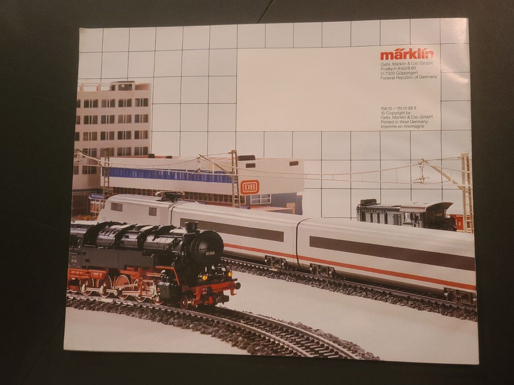 1985 Marklin New Items Model Train 27 Page Catalog