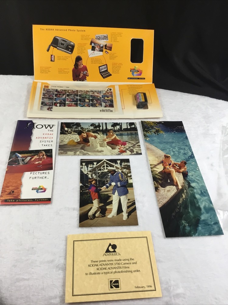 Eastman Kodak Advantix Processing Convention Giveaway Brochure +Sample Cassette