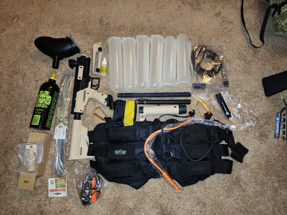 Pre-Owned Tippmann Cronus Paintball Loadout [All Items Included]