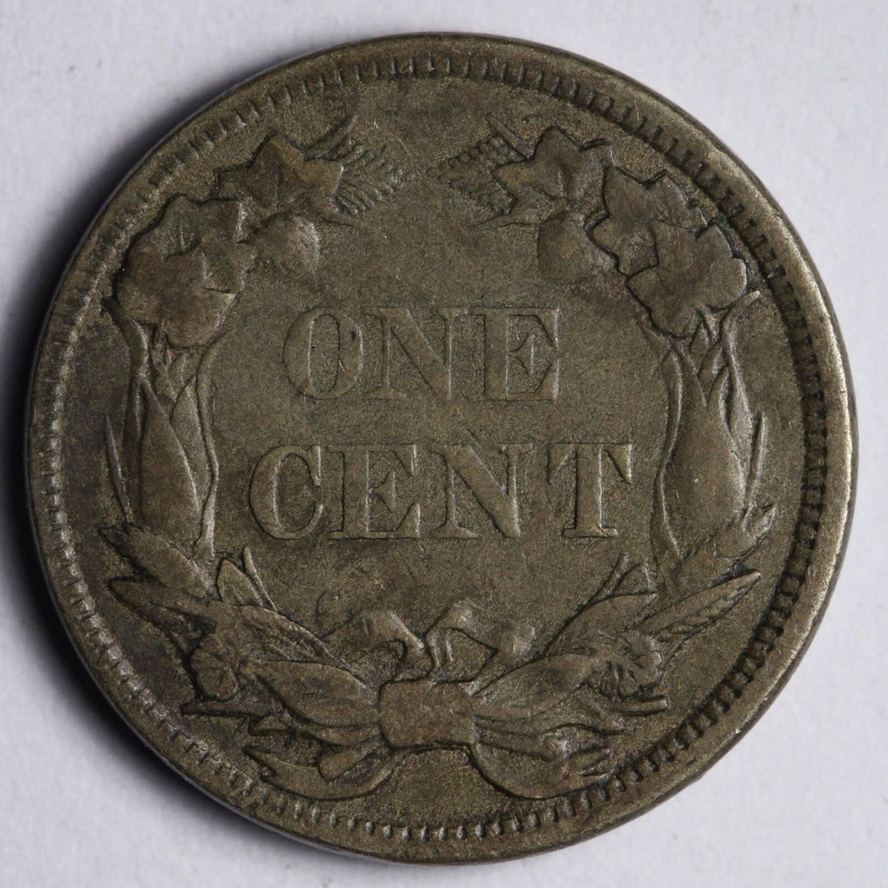 1858 SL Flying Eagle Cent Penny VF E118 DINM