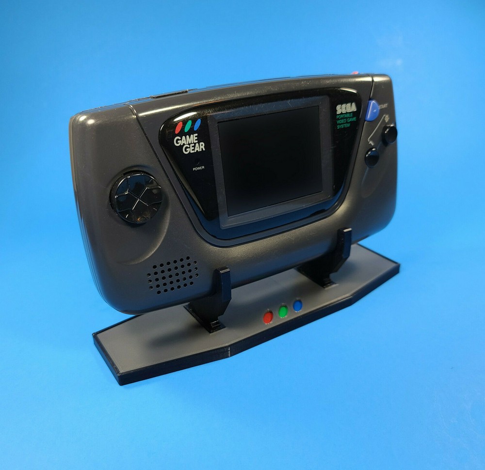 Custom Display Stand for Sega Game Gear Handheld Console - 3D Printed Mount