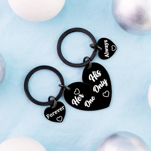 Couples Keychain Matching Keychains for Couples Keychains for Him and Her