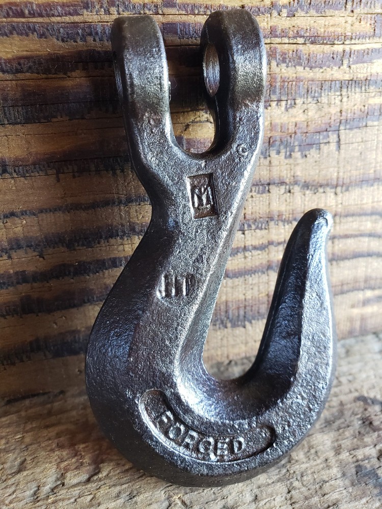 Vintage 3/8" HT Tempered Forged Cleves Hook
