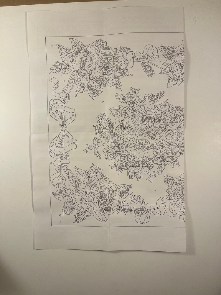 Something Special Needlepoint Kit #30725 "Pink Roses Pillow" - Started