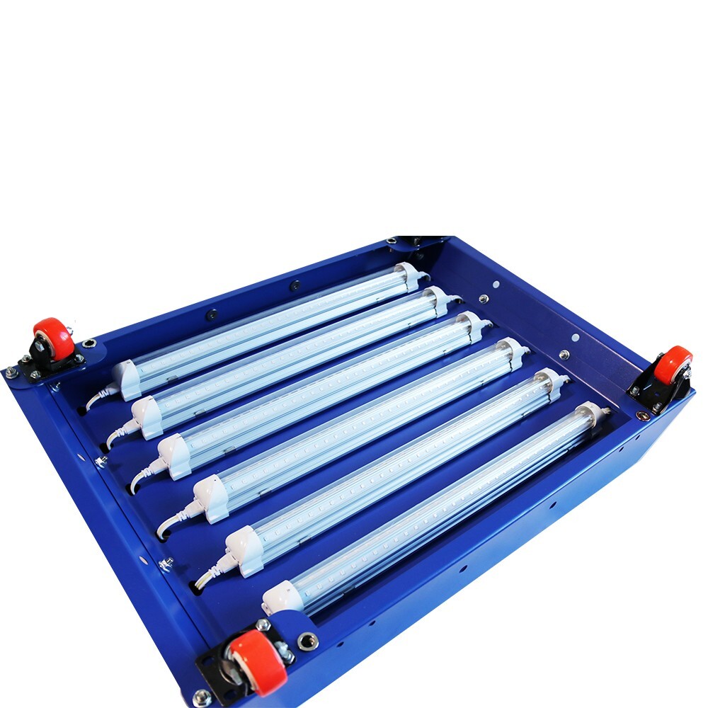110V 6 LED Tubes Flip Lid Push-Pull Dual Exposure Unit UV Plate Printer Machine