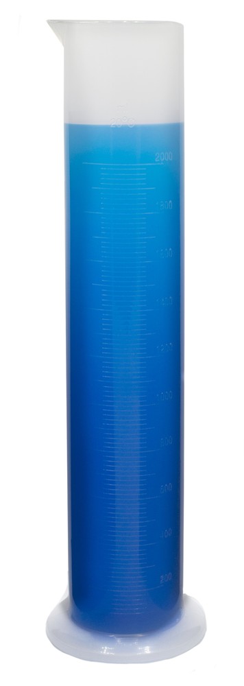 Eisco Labs 2000ml Measuring Cylinder, Class B - Polypropylene