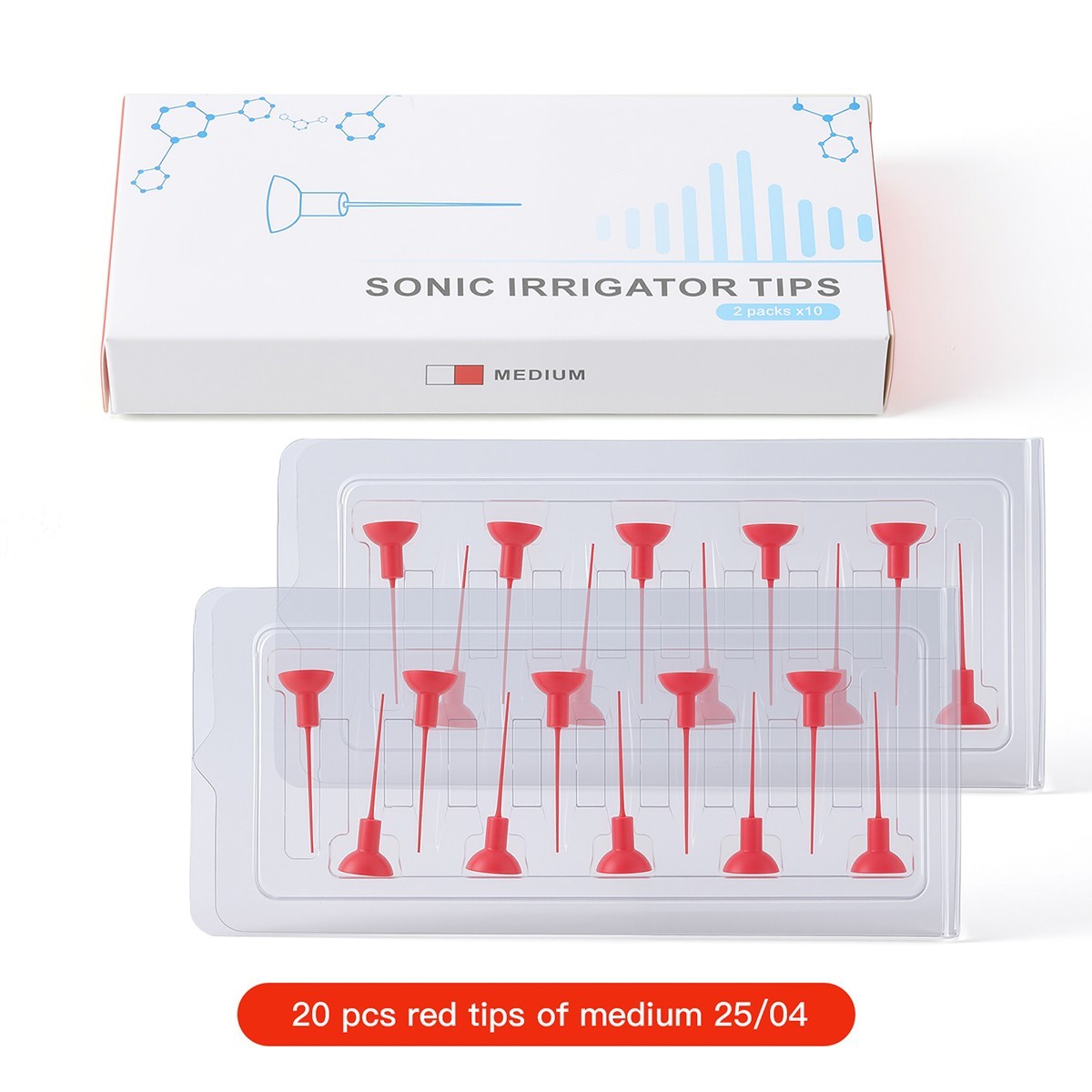 AZDENT Dental Endo Ultrasonic Sonic Activator Root Canal Irrigator+60 Tips