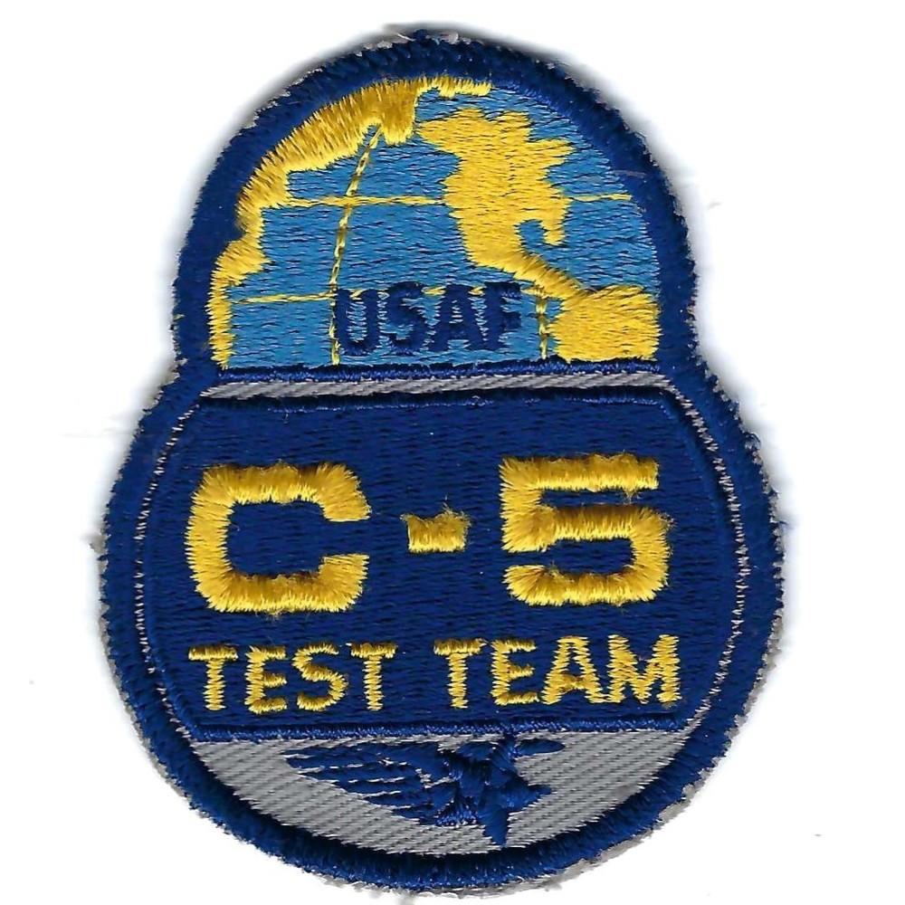 60's-70's C-5 TEST TEAM (SCHIFFLI MADE)  patch