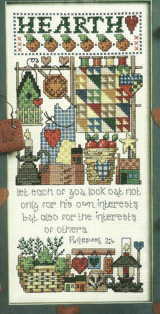 Hearth Sampler Religious Cross Stitch Pattern Chart Phil 2:4