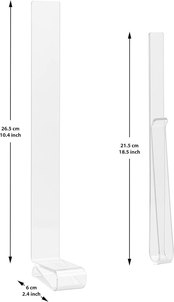 Music Stand Wind Clips - Transparent Plastic Sheet Holder - Complete with Protec