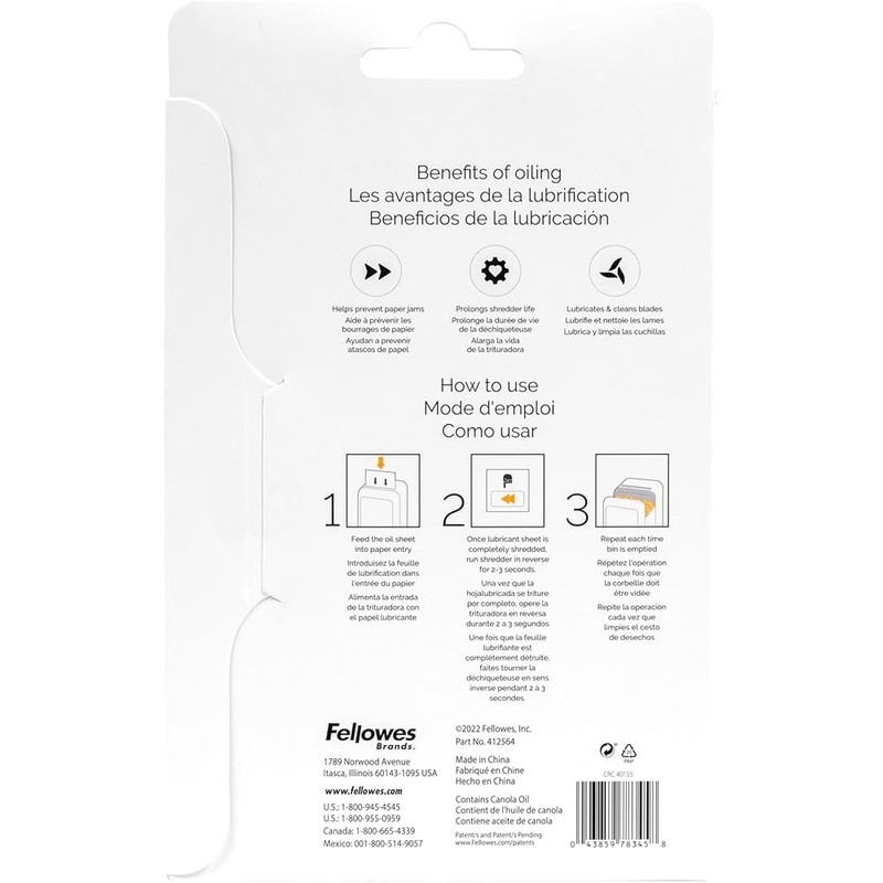 Shredder Lubricant Sheets 10 Pack Prevent Jams Optimize Performance Easy Use