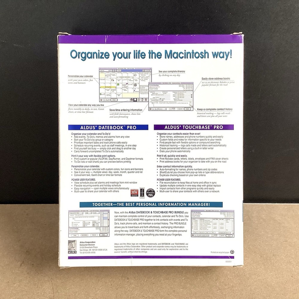 Aldo’s Datebook &touch base Pro Bundle