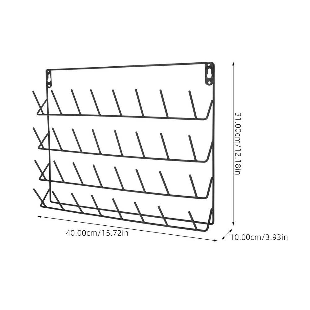 DIYEAH 32 Frame Serger Room Thread Organizer Wall- Mounted Thread Holder Cone...